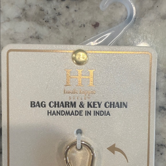 Haute Hippie Multicolor Beaded Rooster Key Charm - Picture 2 of 3